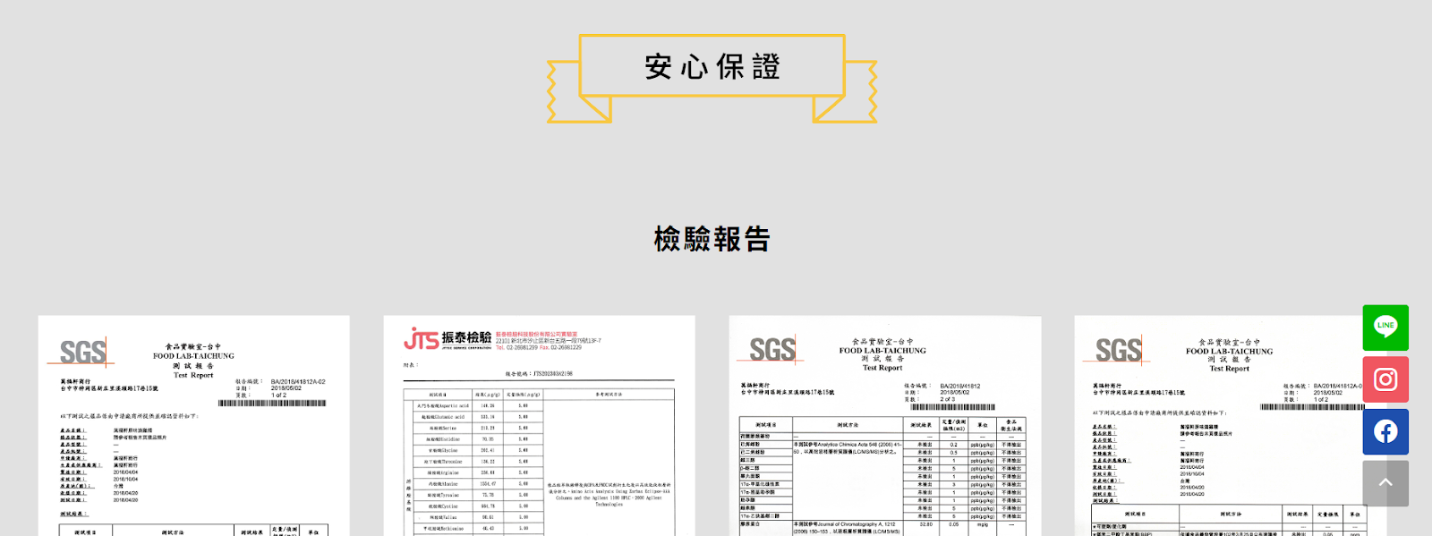 萬福滴雞精檢驗報告